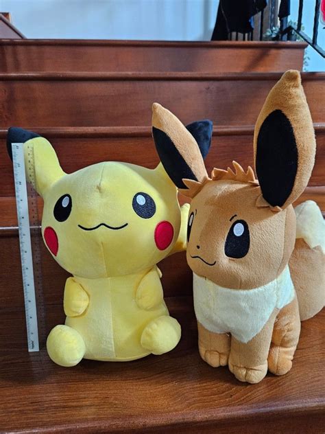 Pokemon Plushie (Pikachu and Eevee), Hobbies & Toys, Toys & Games on ...