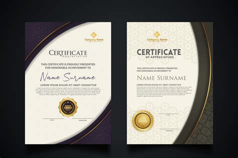 Certificate Border Vector Art, Icons, and Graphics for Free Download