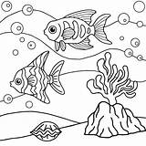Under Water Coloring Pages sketch template