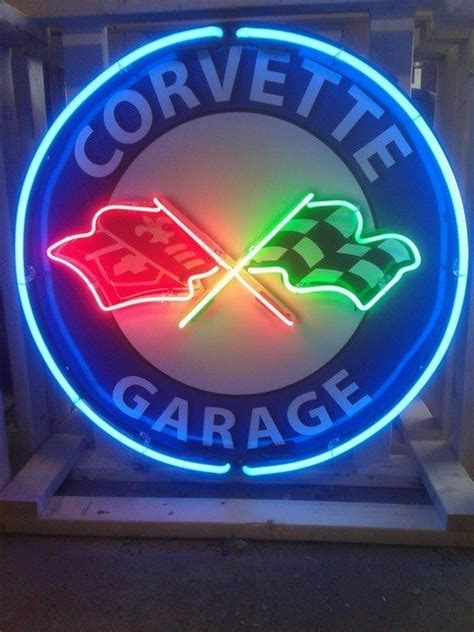 Corvette Garage Neon Sign | GAA Classic Cars