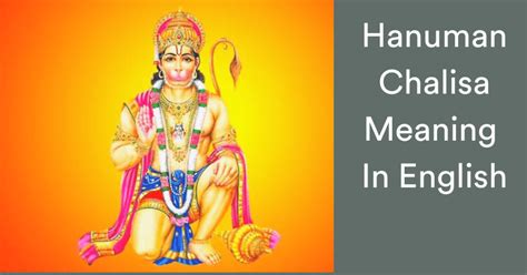 Hanuman Chalisa Meaning In English » Puja N Pujari - Book Pandit for Puja, Astrologer & Temple ...