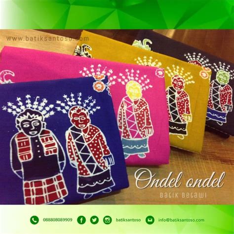 Batik Ondel Ondel Betawi - Contoh Motif Batik