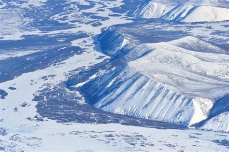 Winter Oymyakon Yakutia from a Bird`s-eye View. Stock Photo - Image of ...