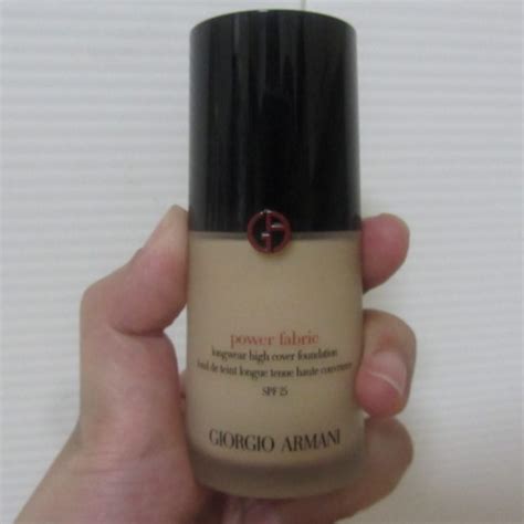 Giorgio Armani Power Fabric Foundation Full coverage liquid foundation ...