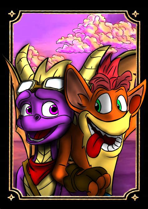 Spyro and crash by synthesizer7 on DeviantArt