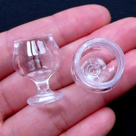 Dollhouse Wine Glasses | Miniature Brandy Snifter | Doll House Cognac | MiniatureSweet | Kawaii ...