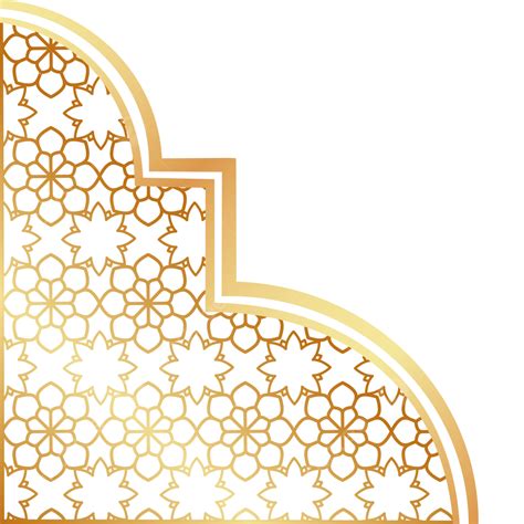 Corner Islamic Border, Borders, Islamic, Ornament PNG Transparent Clipart Image and PSD File for ...