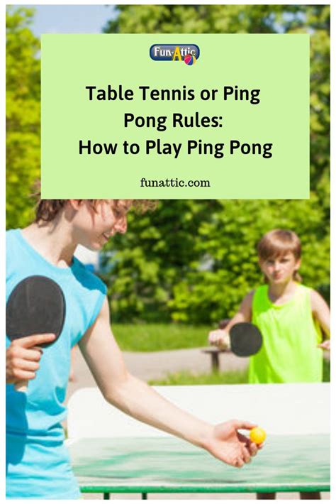 Have you ever wanted to learn how to play ping pong? As far as games go, ping pong rules are ...