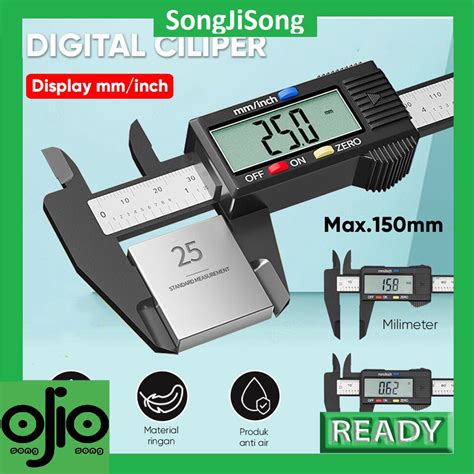 Ojio Jangka Sorong Digital Caliper Penggaris Digital Alat Ukur mm inch ...