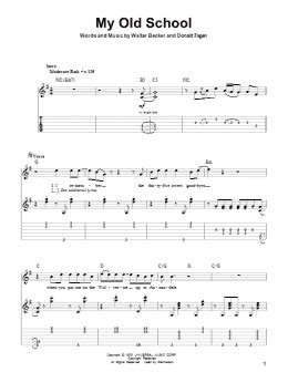 My Old School (Guitar Tab (Single Guitar)) - Print Sheet Music Now