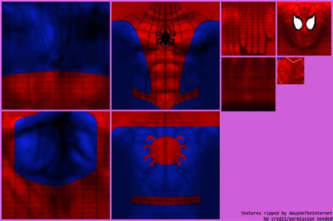 Spiderman Suit Texture