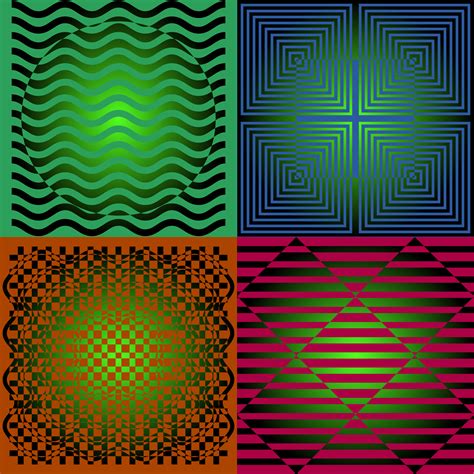 Clipart - Illusions colored