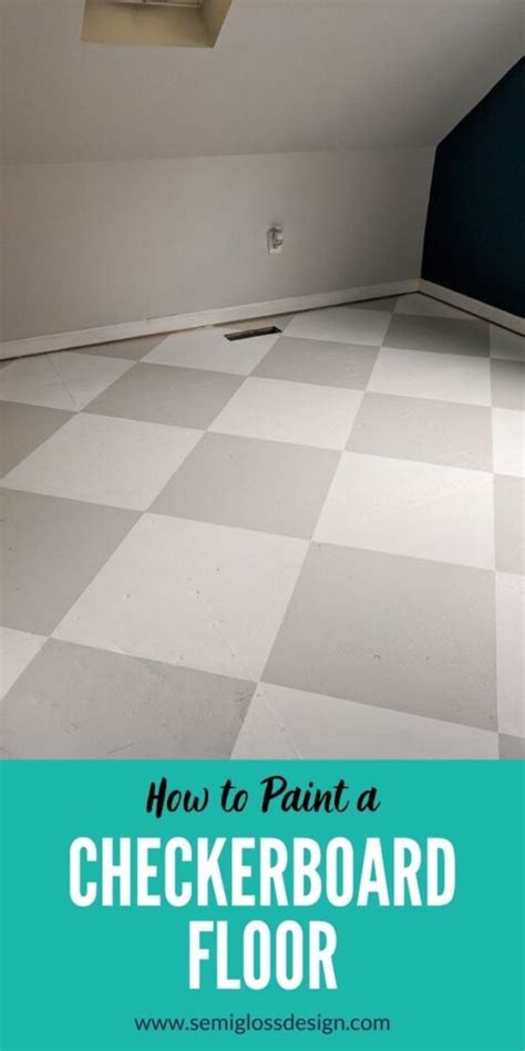 How to Paint a Checkerboard Floor - Semigloss Design