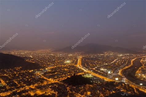 Lima view from Cerro San Cristobal by night — Stock Photo © olli0815 #103015716