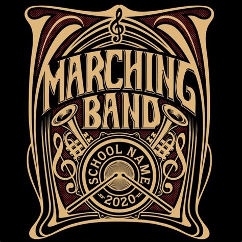 Marching Band (3) print ready t shirt design - Buy t-shirt designs