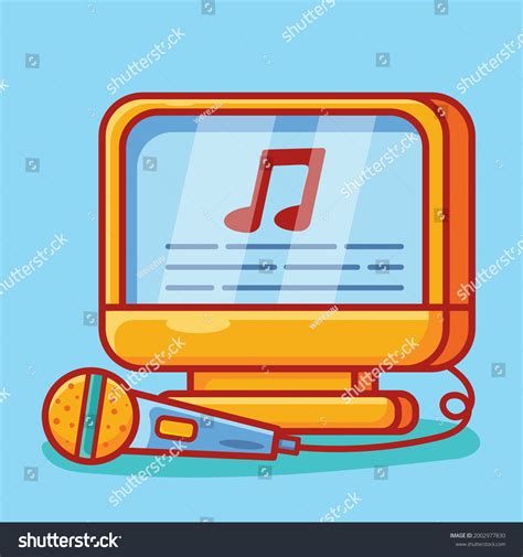 Karaoke Concept Symbol Isolated Cartoon Vector Stock Vector (Royalty ...