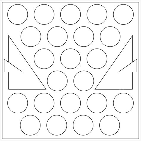 Geometric Coloring Page Shape Outline, Ring Drawing, Color Drawing ...