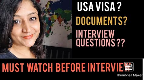 USA visa Interview questions| Important Documents| important tips ...