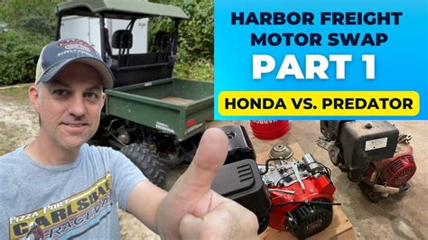 Predator Max Performance 459cc harbor freight motor swap - American Landmaster 4x4 - YouTube