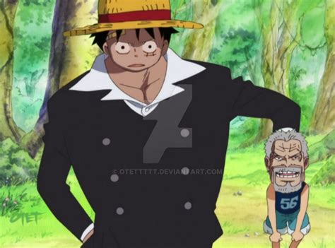 Luffy and Garp by otettttt on DeviantArt