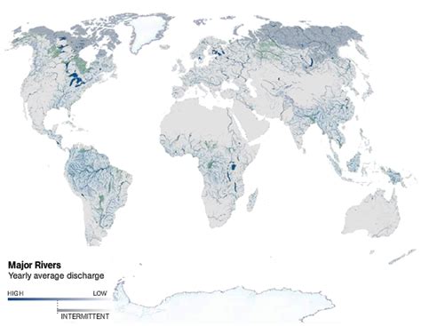 World Major Rivers Map - National Geographic | SIMCenter