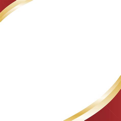 Simple Header Footer Golden Red Wavy Banner Design Vector, Red, Header, Ppt PNG and Vector with ...