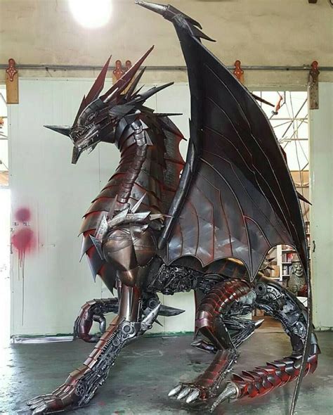 Metal Dragon | Dragões, Arte surpreendente, Arte de dragão