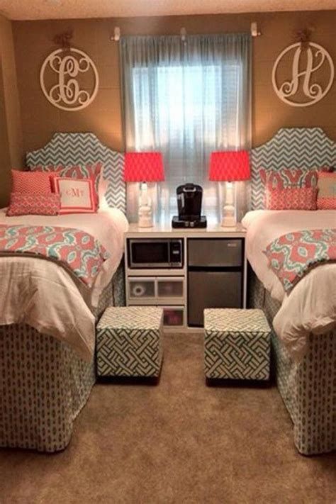 Two Person Dorm Room Ideas | Dorm room designs, Girls dorm room, Dorm ...