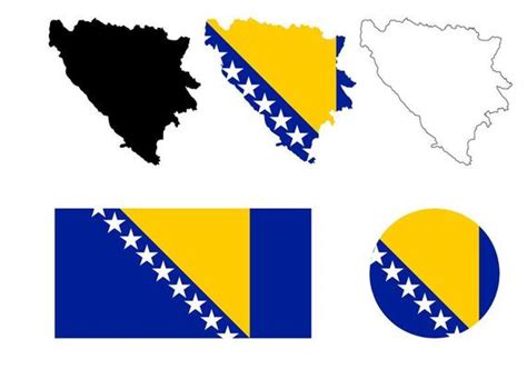 Bosnia Flag Vector Art, Icons, and Graphics for Free Download