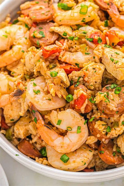 Ham Sausage And Shrimp Jambalaya Recipe | Deporecipe.co