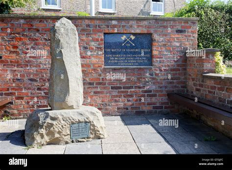 The battle of Stamford Bridge location Stock Photo - Alamy