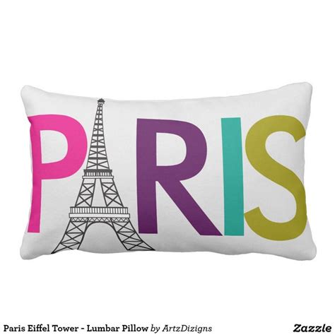 Paris Eiffel Tower - Lumbar Pillow | Zazzle | Paris eiffel tower, Paris room decor, Paris decor ...