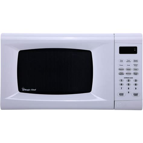 Magic Chef 0.9 Cu. Ft. 900W Countertop Microwave Oven, White - Walmart.com - Walmart.com