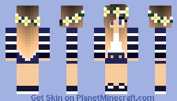 ~Flower Crown Girl~ Minecraft Skin