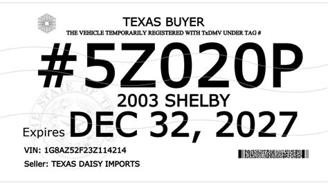 Texas DMV unveils ‘major design overhaul’ of temp tags tied to ...