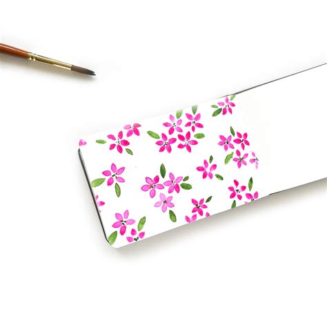 floral sketchbook page | Sketch book, Simple flowers, Sketchbook inspiration