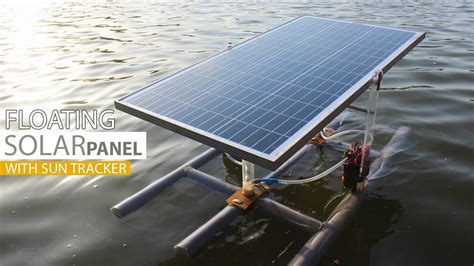 Floating Sun Tracker Solar Panel using Hydraulic Positioning - YouTube