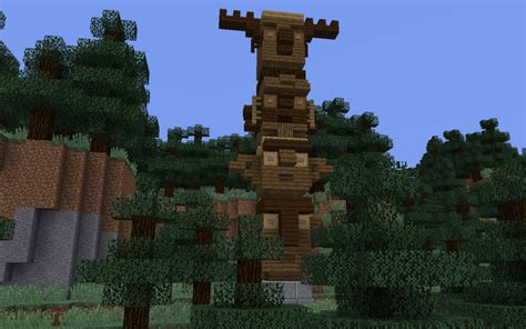 [Detail Totem Pole | Minecraft images, Minecraft projects, Minecraft architecture