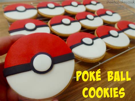 Poké Ball Cookies - She Who Bakes
