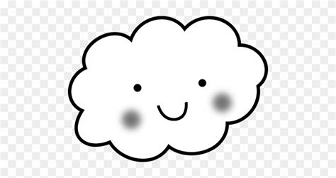 Cute Happy Cloud - Gambar Awan Kartun Lucu - Free Transparent PNG Clipart Images Download