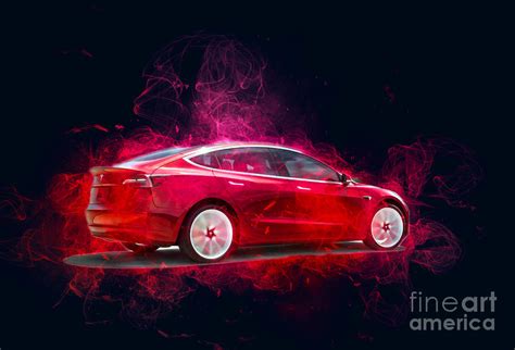 SMK03383 Tesla Model 3 Performance 2019 Cars Electric Cars Drawing by Marietta Beatty - Fine Art ...