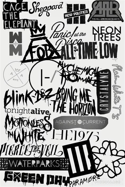 Bands ️ | Band wallpapers, Emo wallpaper, Rock band logos