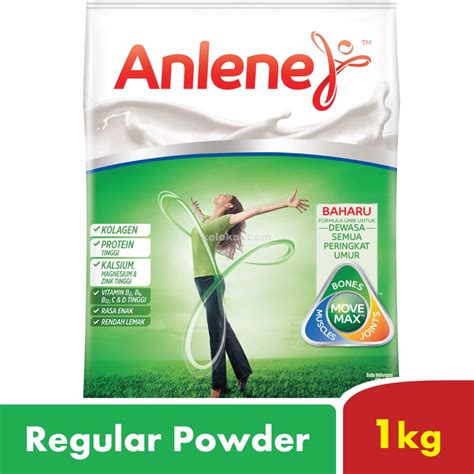 ANLENE REGULAR ADULT MILK FORMULA POWDER PLAIN 600G | Kelokal.com