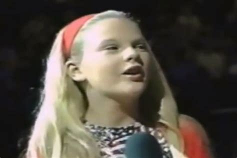 Watch a Baby-Faced Taylor Swift Sing the National Anthem in 2002 | Time