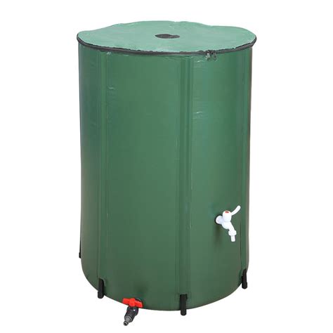 Winado Portable 100 Gallon Rain Barrel Patio Water Storage Barrel Green - Walmart.com