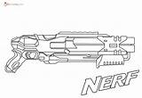 Nerf Gun Coloring Pages Logo sketch template