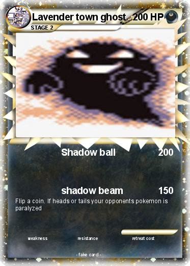 Pokémon Lavender town ghost 17 17 - Shadow ball - My Pokemon Card