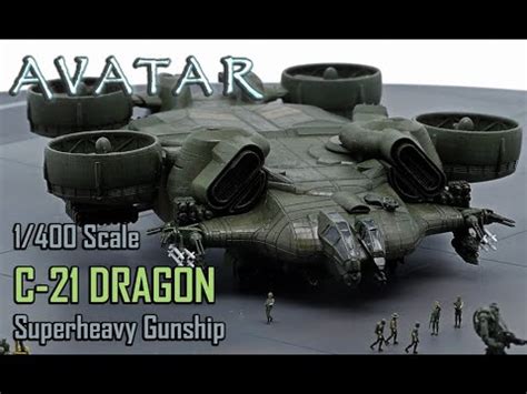 Avatar C-21 Dragon Superheavy Gunship - SLA 3D Printed 1/400 Scale ...