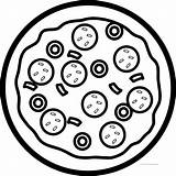 Pizza Coloring Pages Printable Drawing Restaurant Slice Cartoon  sketch template