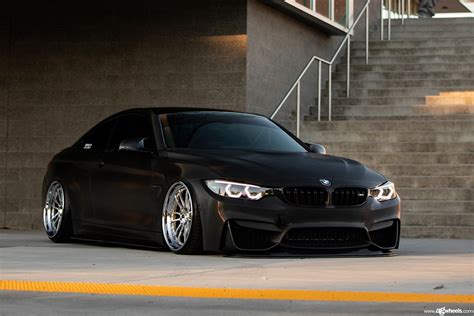 Stanced Blacked out BMW 4-Series Shod in Contrasting Chrome Rims | Bmw ...